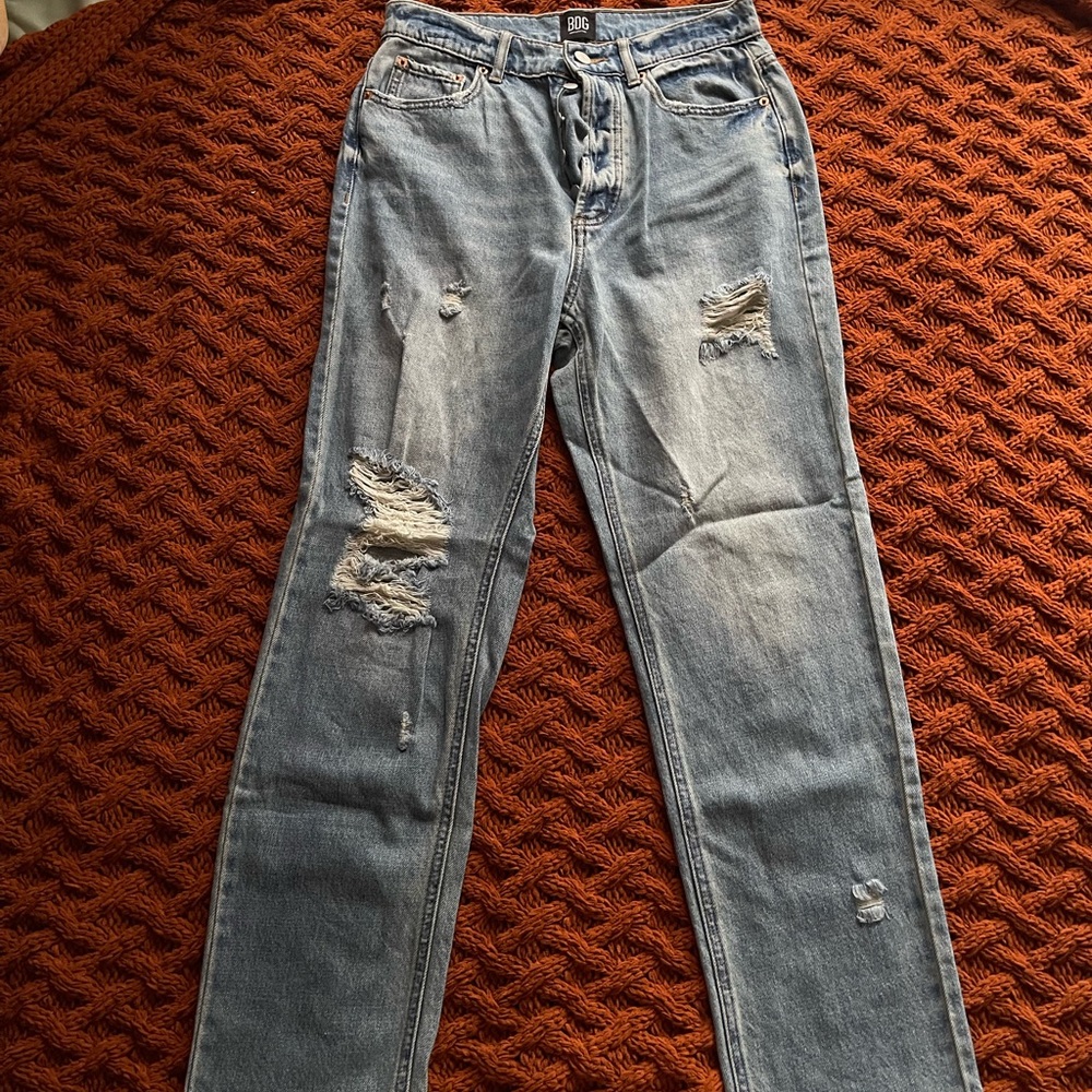 bdg urban outfitters slim straight jeans size 27